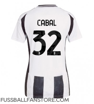 Juventus Juan Cabal #32 Replik Heimtrikot Damen 2024-25 Kurzarm